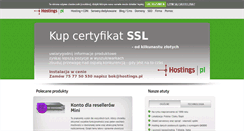 Desktop Screenshot of hostings.pl